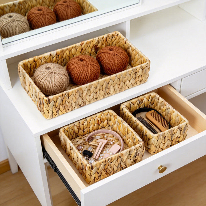 Multi-Compartment Woven Storage Organizer Bowlift