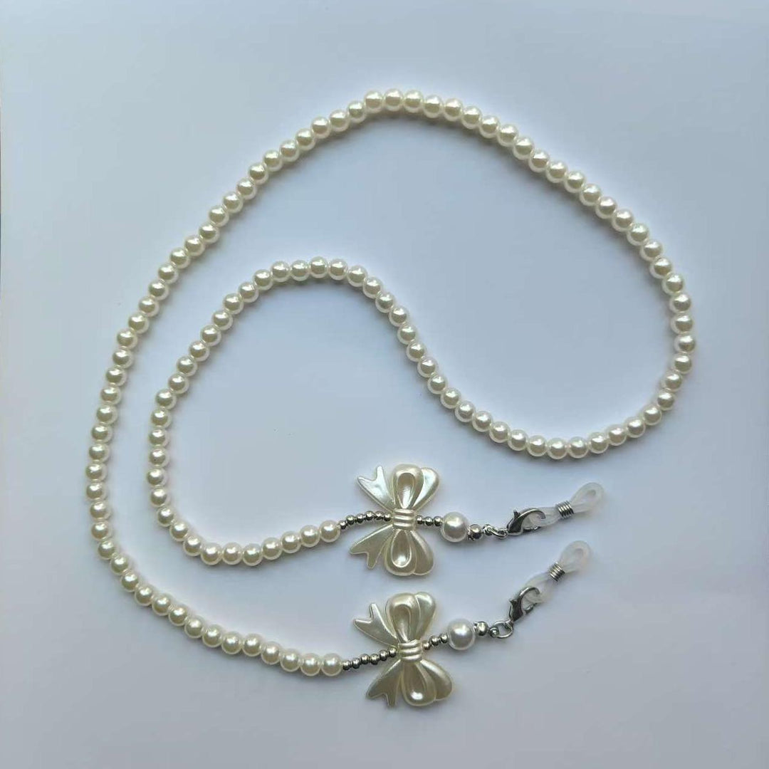 Elegant Pearl Glasses Holder Chain Bowlift