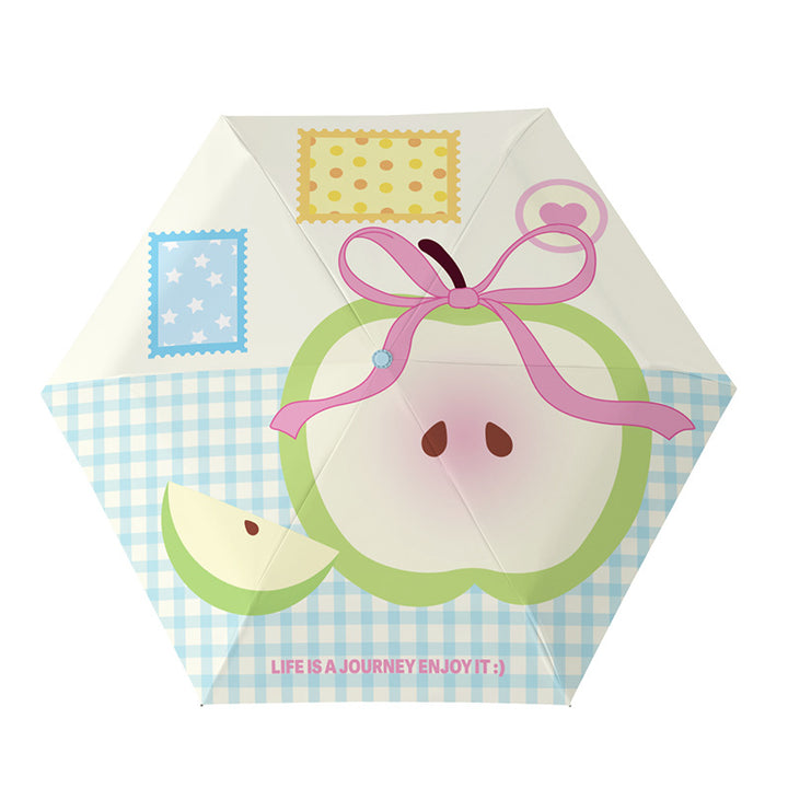 Ladies compact folding umbrella with ergonomic design Bowlift