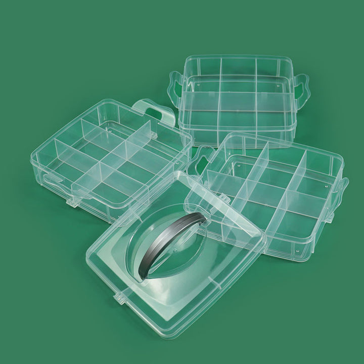 Multi-Compartment Durable Craft Storage Box Bowlift