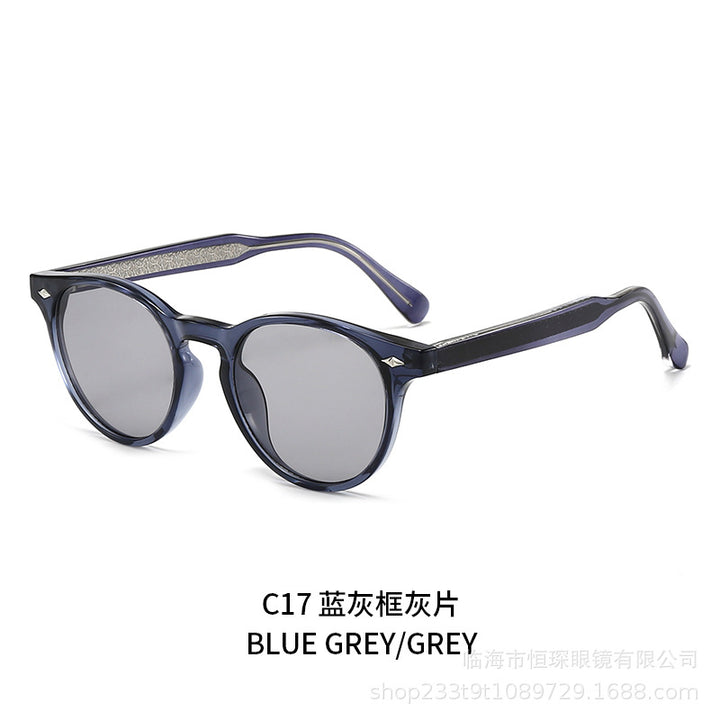 Women round sunglasses in stylish retro design Bowlift