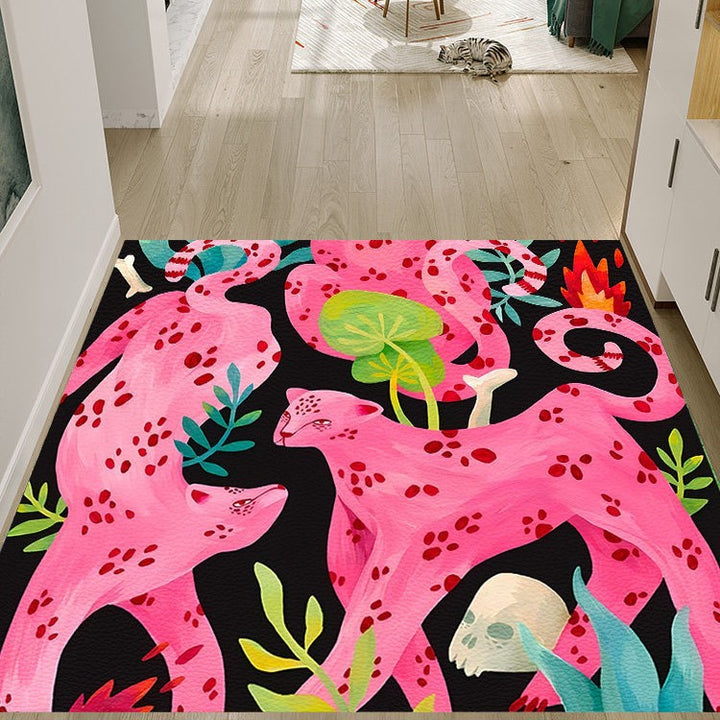 Artistic Dog-Themed Area Rug