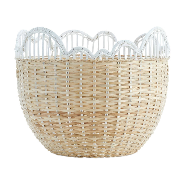 Playful storage basket with wave edge Bowlift