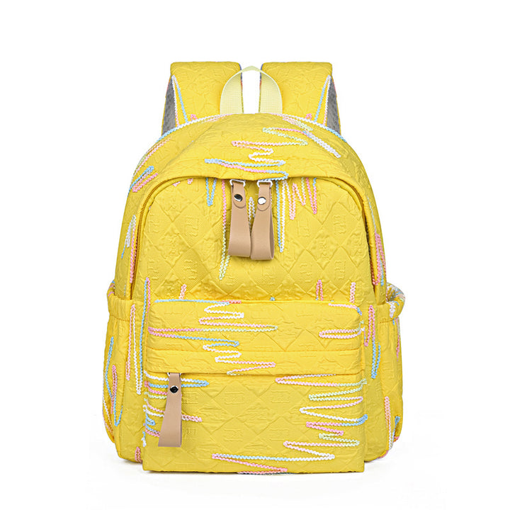 Stylish Textured Patterned Backpack