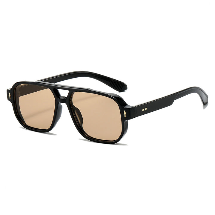 Oversized Geometric Sunglasses with Enhanced UV Protection Bowlift
