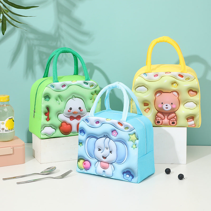 Cute Cat-Themed Insulated Lunch Box
