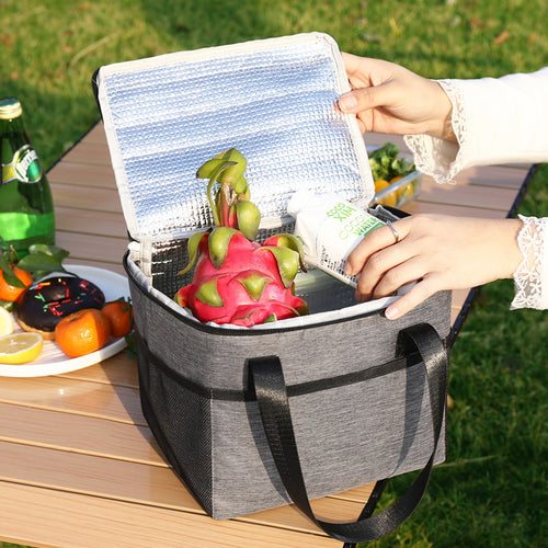 Insulated cooler bag with double-protected zipper Bowlift