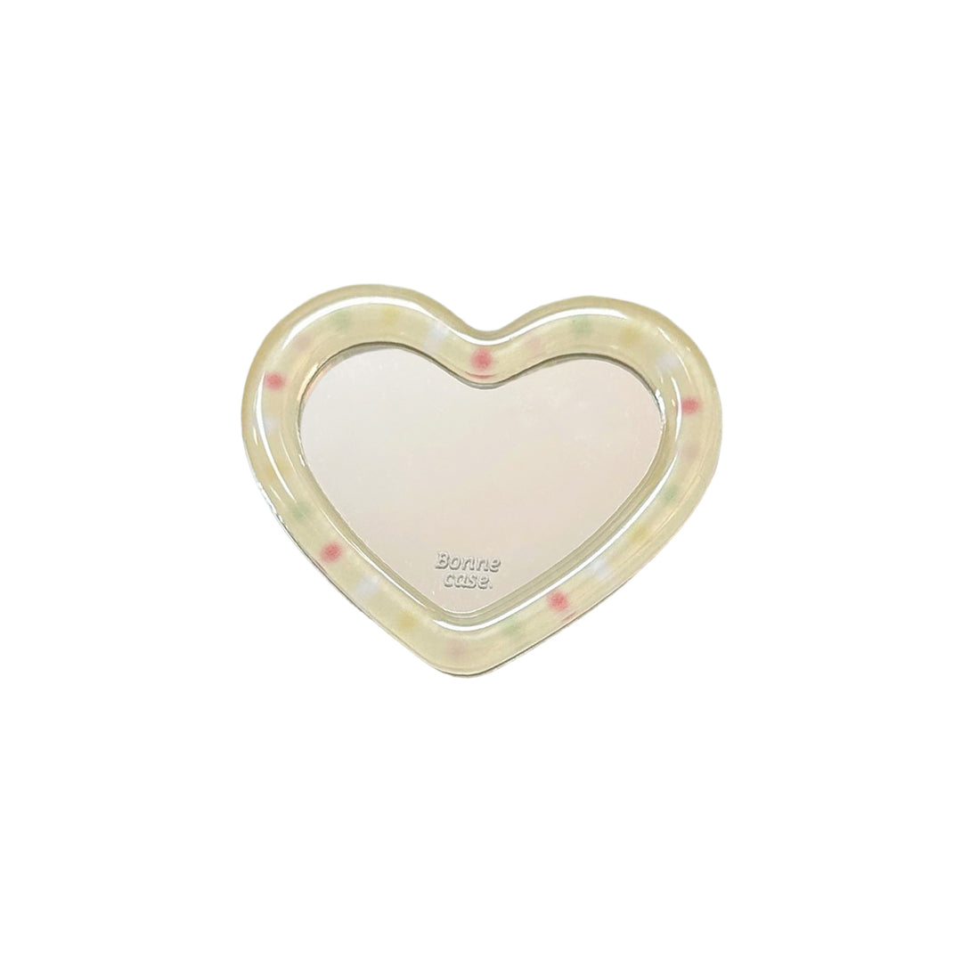 Hand mirror in heart-shaped design Bowlift