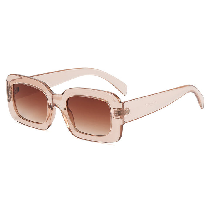 Retro Chunky Rectangular Acetate Sunglasses with Polarized Full UV Protection Bowlift