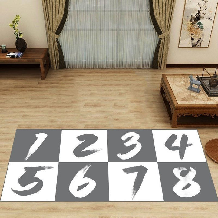 Numbered Welcome Mat
