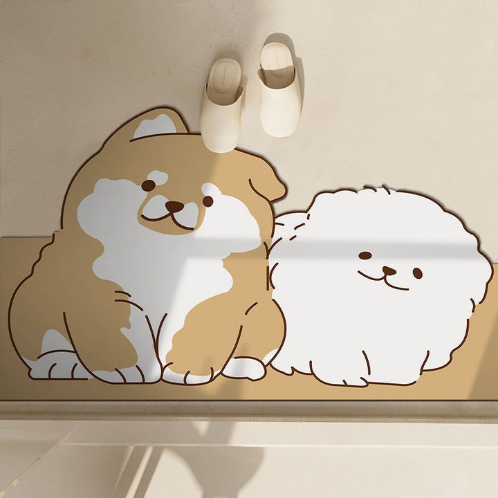 Cute Penguin-Themed Bath Mat Bowlift