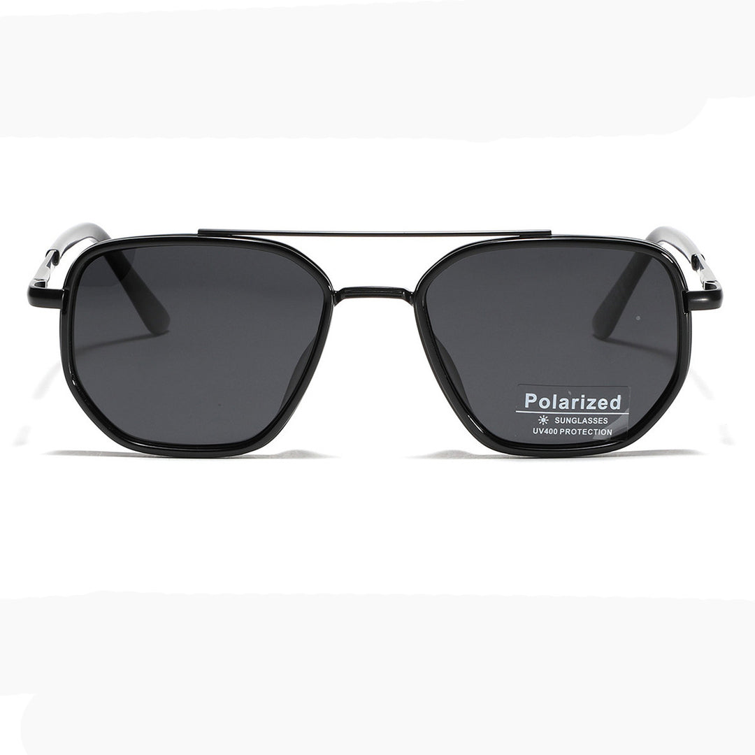 Women's Square Sunglasses with Polarized Lenses and Elegant Metal Frame Bowlift