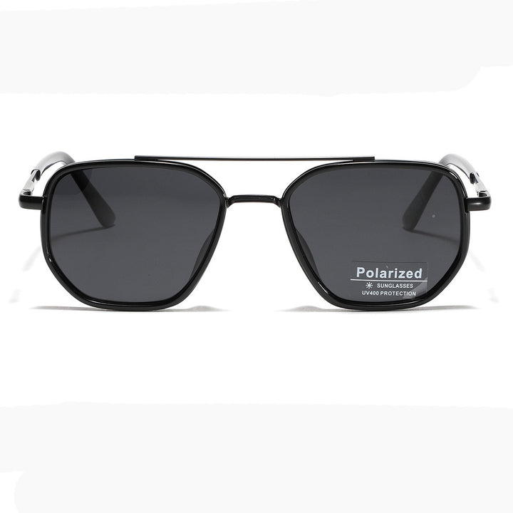 Women's Square Sunglasses with Polarized Lenses and Elegant Metal Frame Bowlift