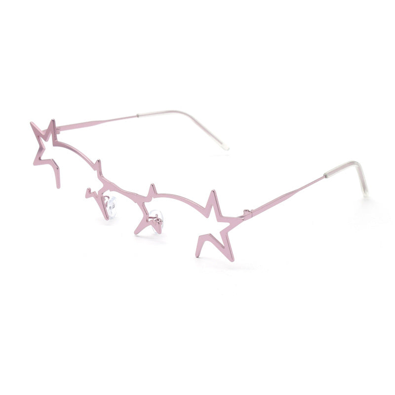 Artistic Star-Shaped Eyewear Bowlift