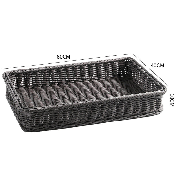 Large Rectangular Woven Storage Tray Bowlift