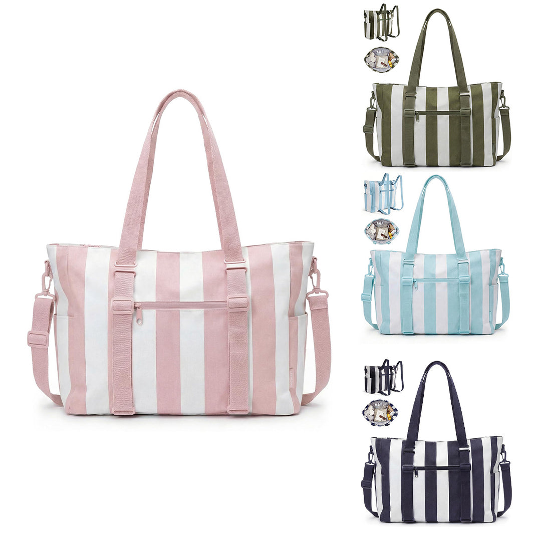 Multifunctional tote bag with practical interior Bowlift