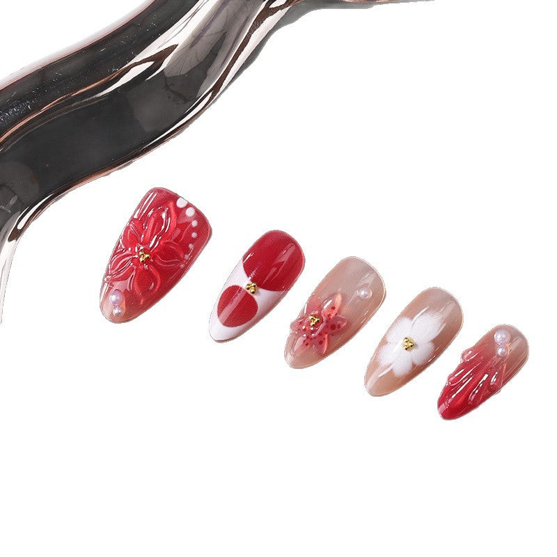 3D Decorative Press-On Nail Set Bowlift