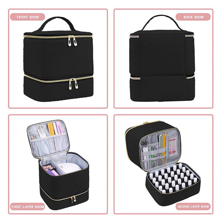 Cosmetic storage bag with multiple compartments Bowlift