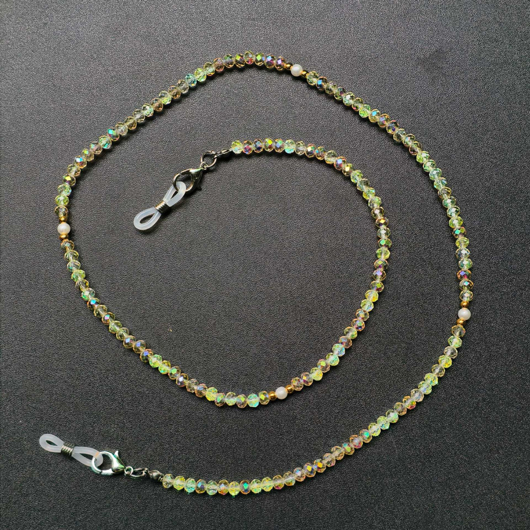 Elegant glasses holder chain with colorful beads Bowlift