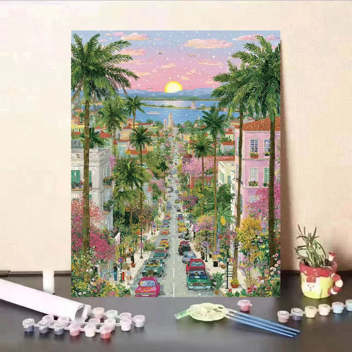 DIY Scenic Coastal Painting Kit Bowlift