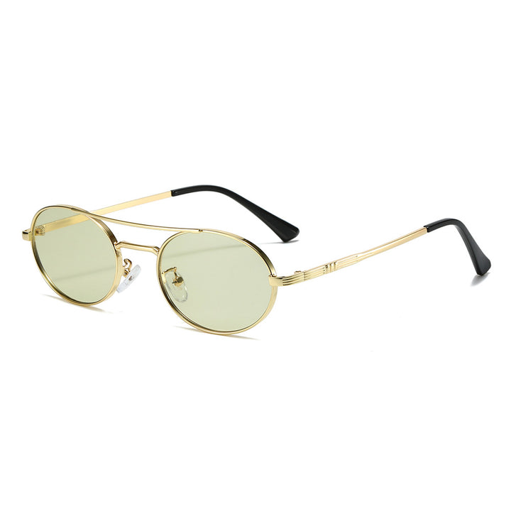 Women's Fashion Oval Sunglasses in Minimalist Design Bowlift