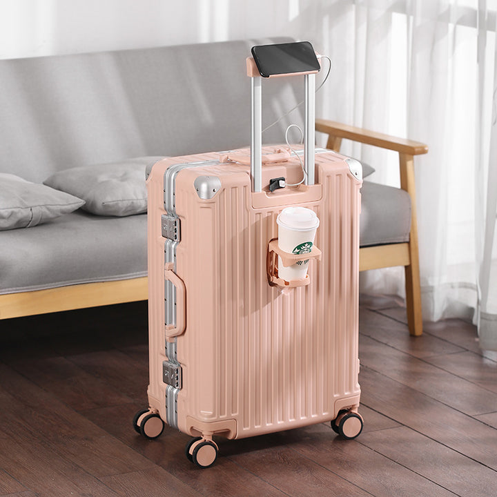 Unisex Smart Travel Suitcase with USB Charging Port Bowlift