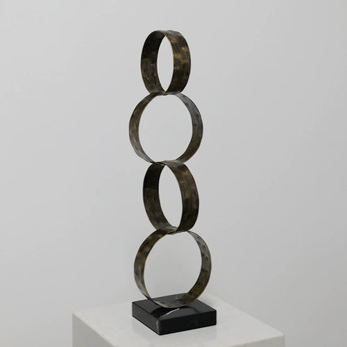 Modern Geometric Metal Sculpture