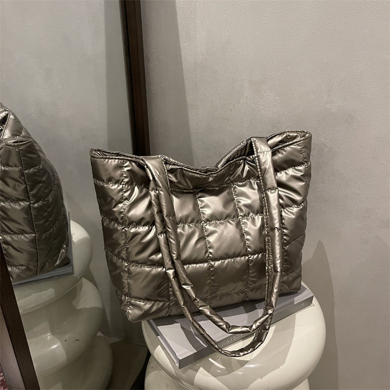 Padded Quilted Tote Bag Bowlift