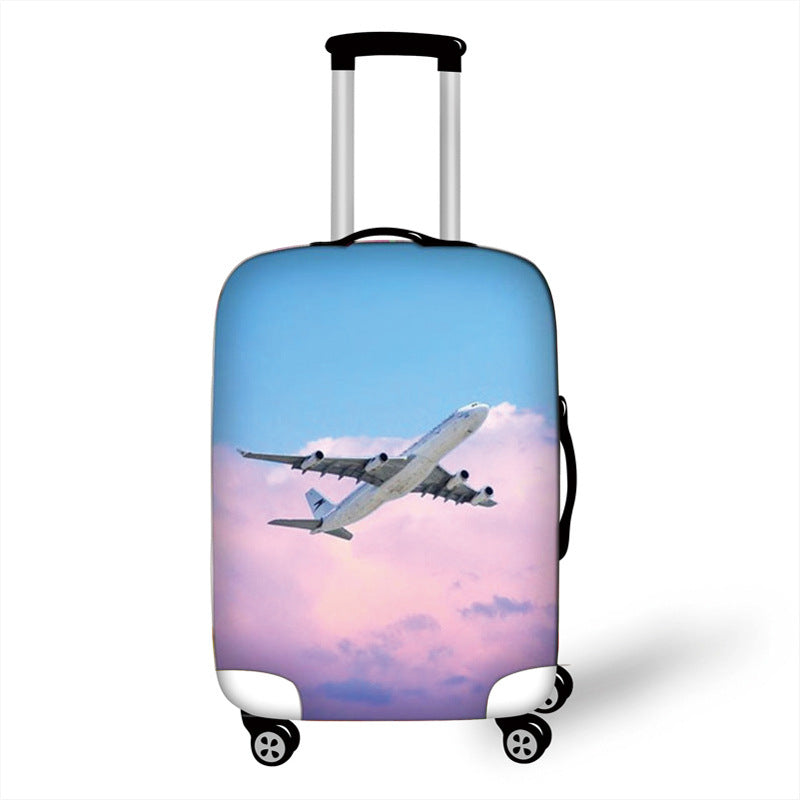 Women's Hard Shell Suitcase with Eye-Catching Airplane Design Bowlift