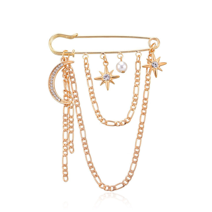 Glamorous Chain Brooch Bowlift