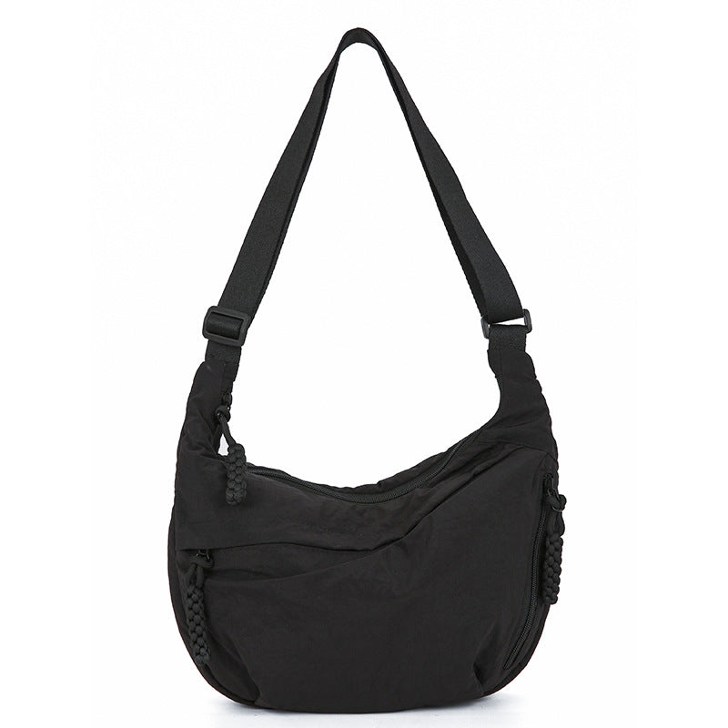 Casual shoulder bag with multifunctional zip pockets Bowlift