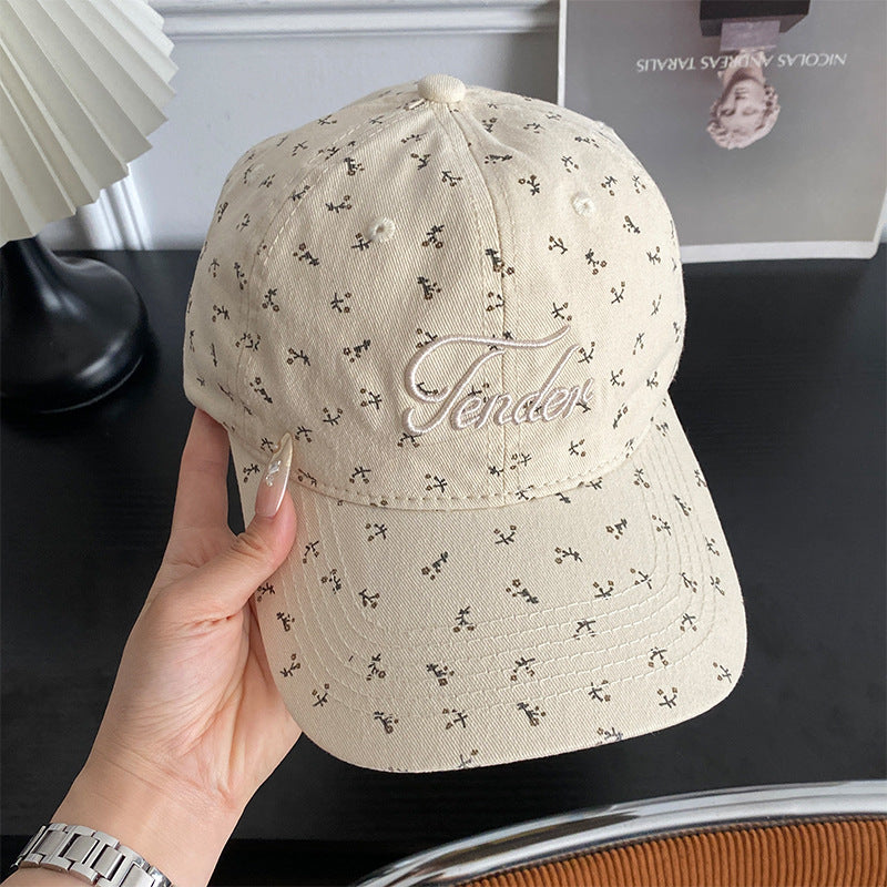 Women's Trendy Floral Print Baseball Cap Bowlift