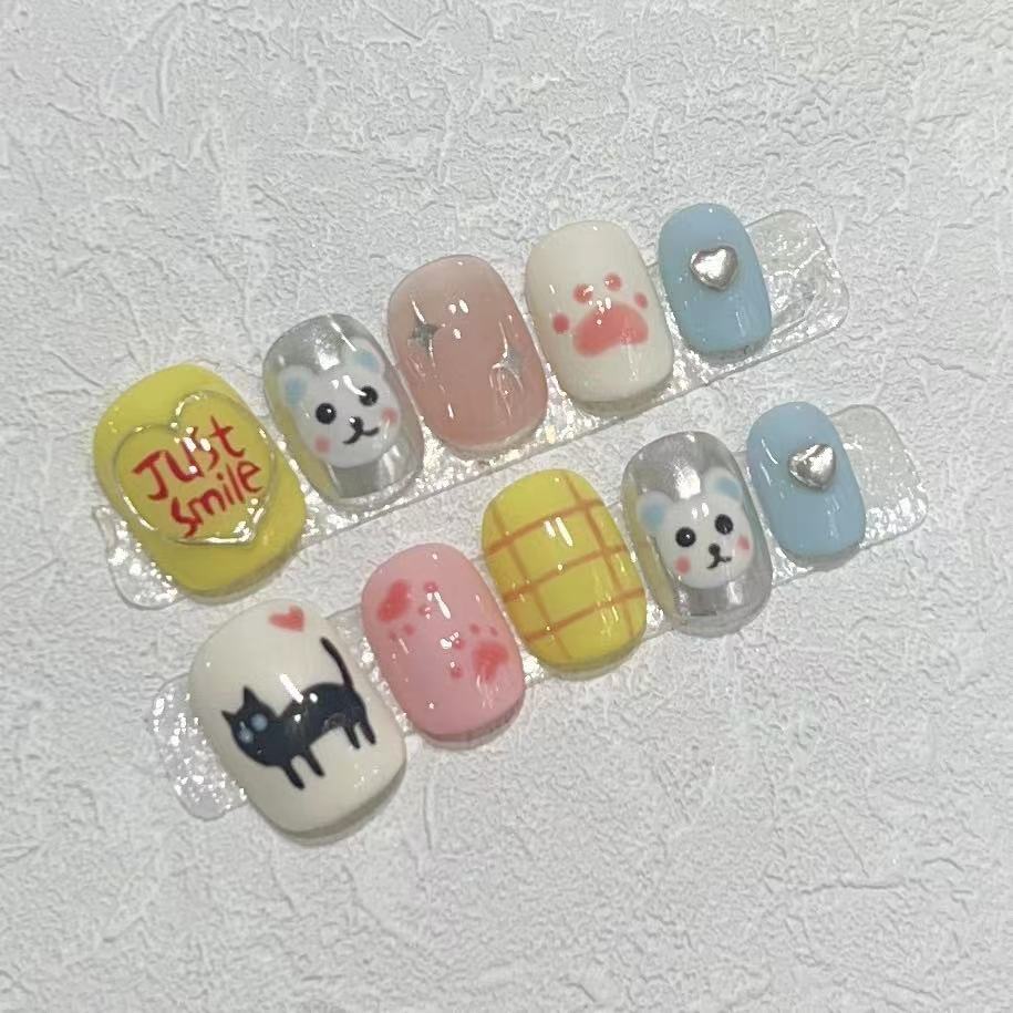 Cute Animal Design Nail Art Set Bowlift