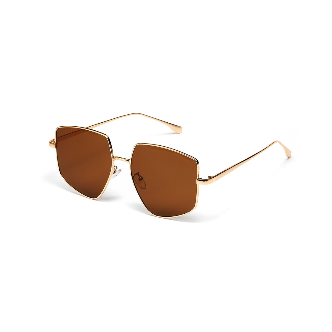 Women's square sunglasses with elegant metal frame Bowlift