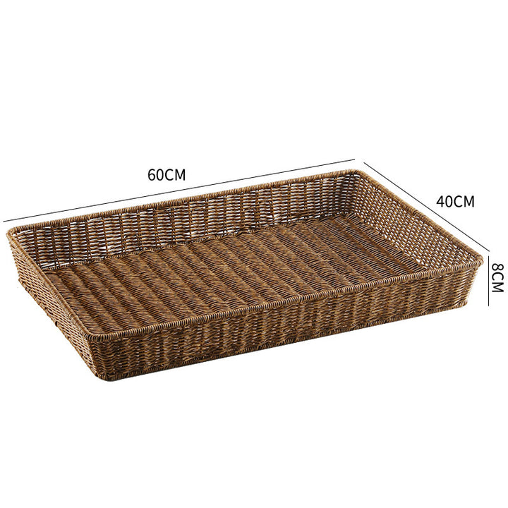 Handwoven Rectangular Storage Tray Bowlift