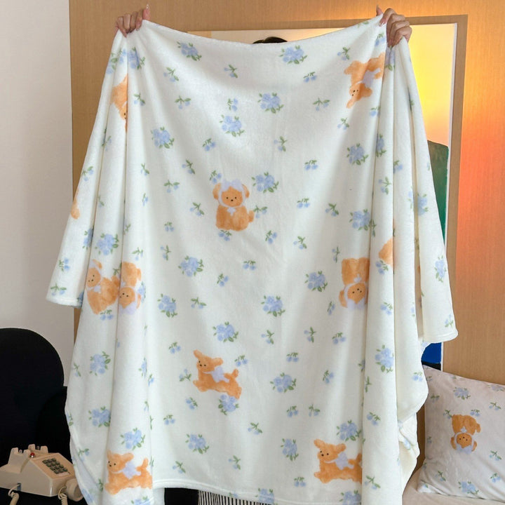 Adorable Character-Themed Fleece Blanket