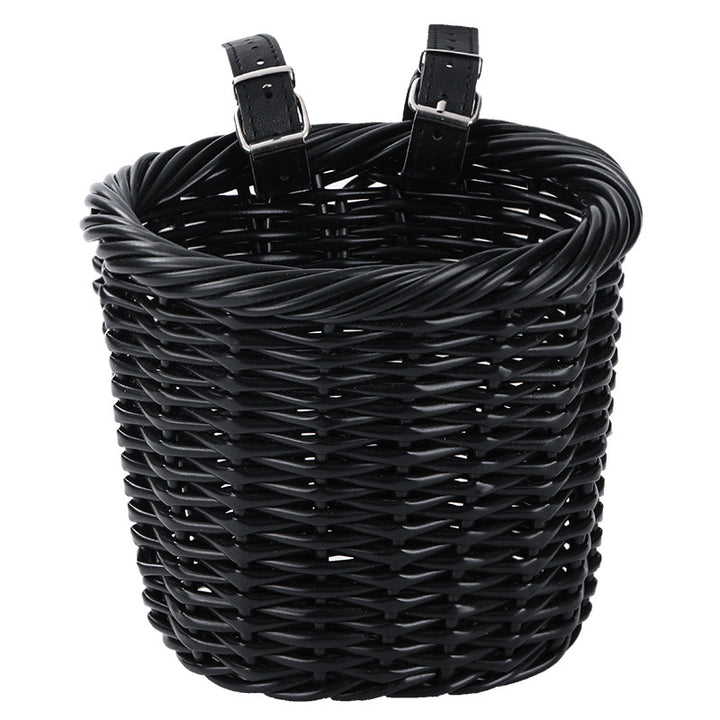 Unisex storage basket with elegant leather handles Bowlift