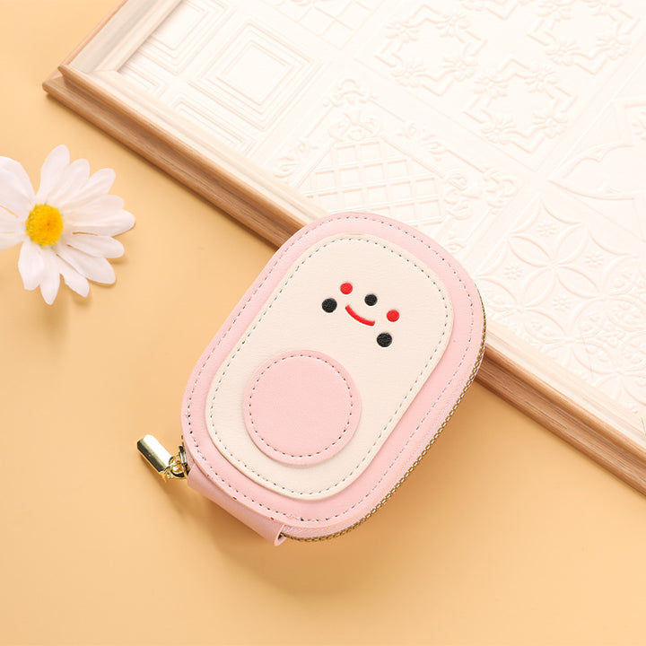 Cute Character Zippered Coin Purse Bowlift
