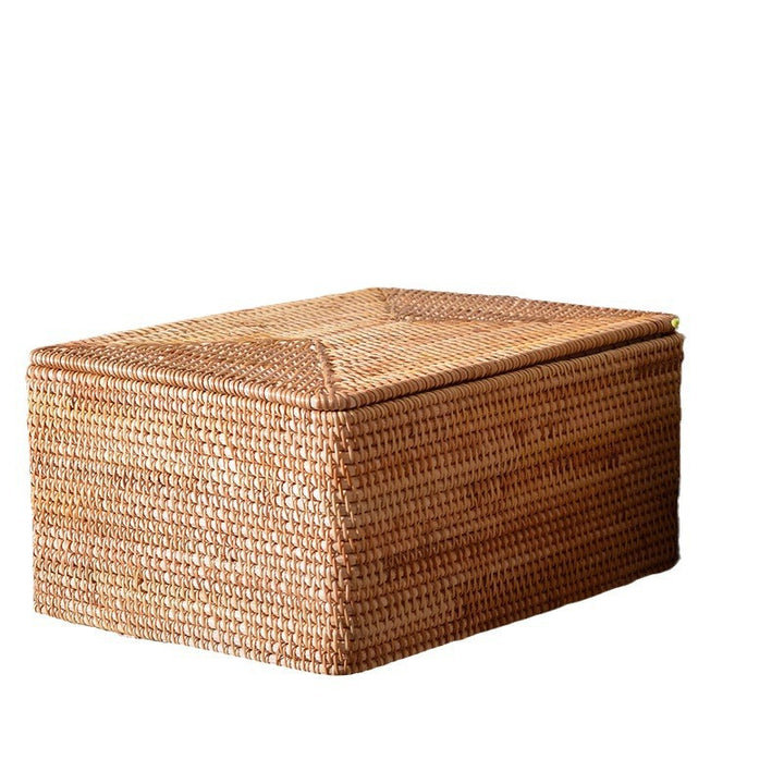 Women rectangular rattan storage basket Bowlift