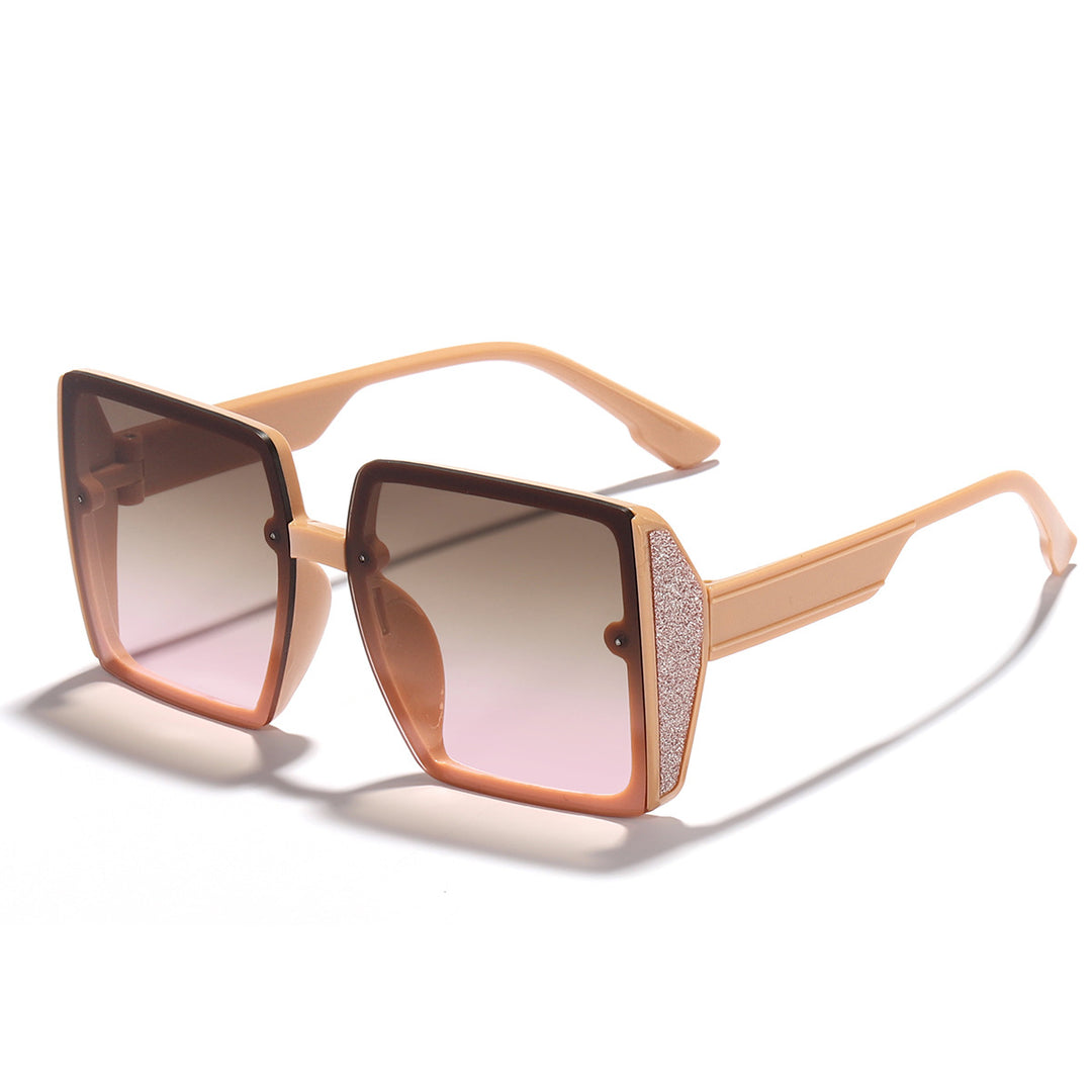 Women oversized sunglasses with shiny accent Bowlift