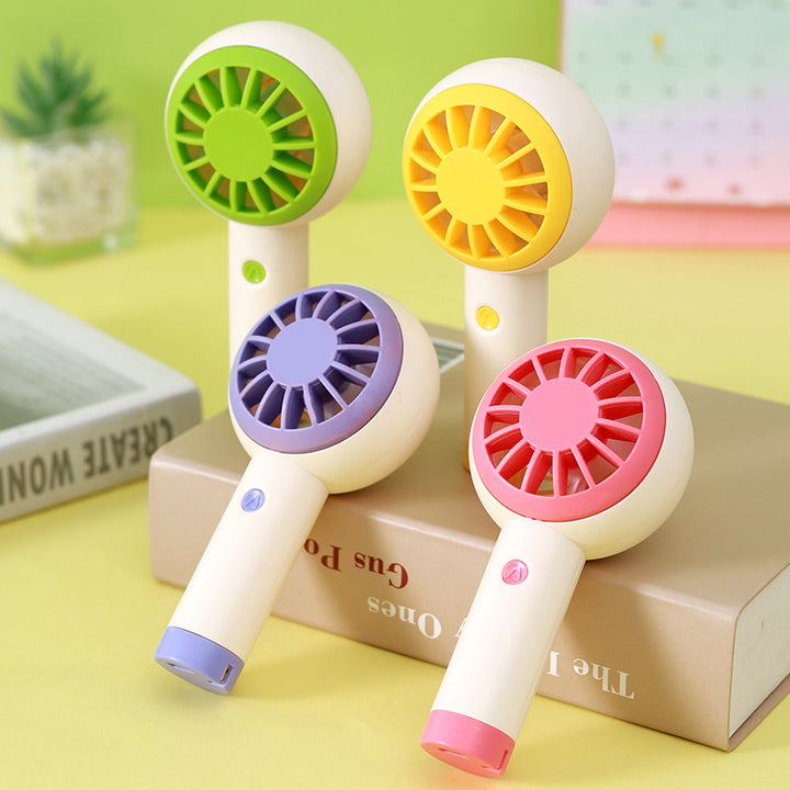 Women's portable hand fan with ergonomic design and quiet operating function Bowlift