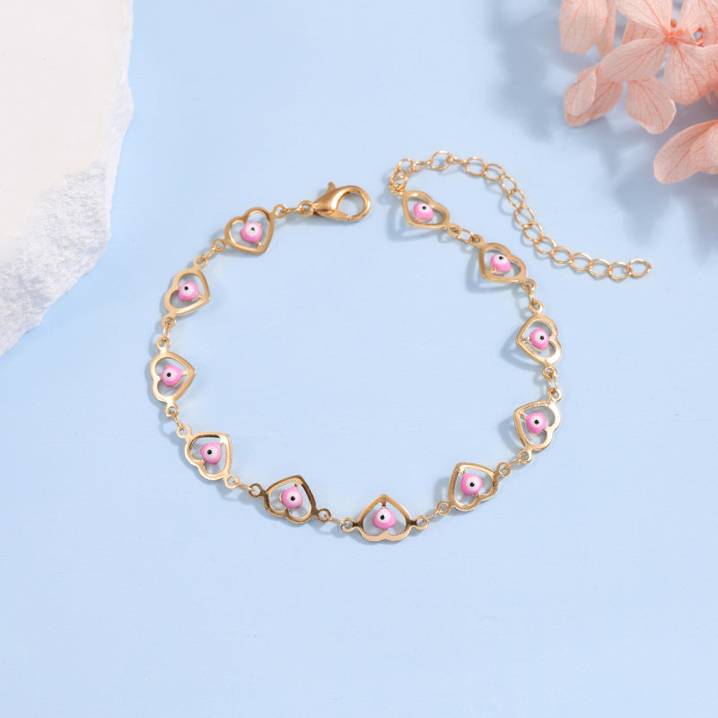 Heart-Shaped Beaded Bracelet Bowlift