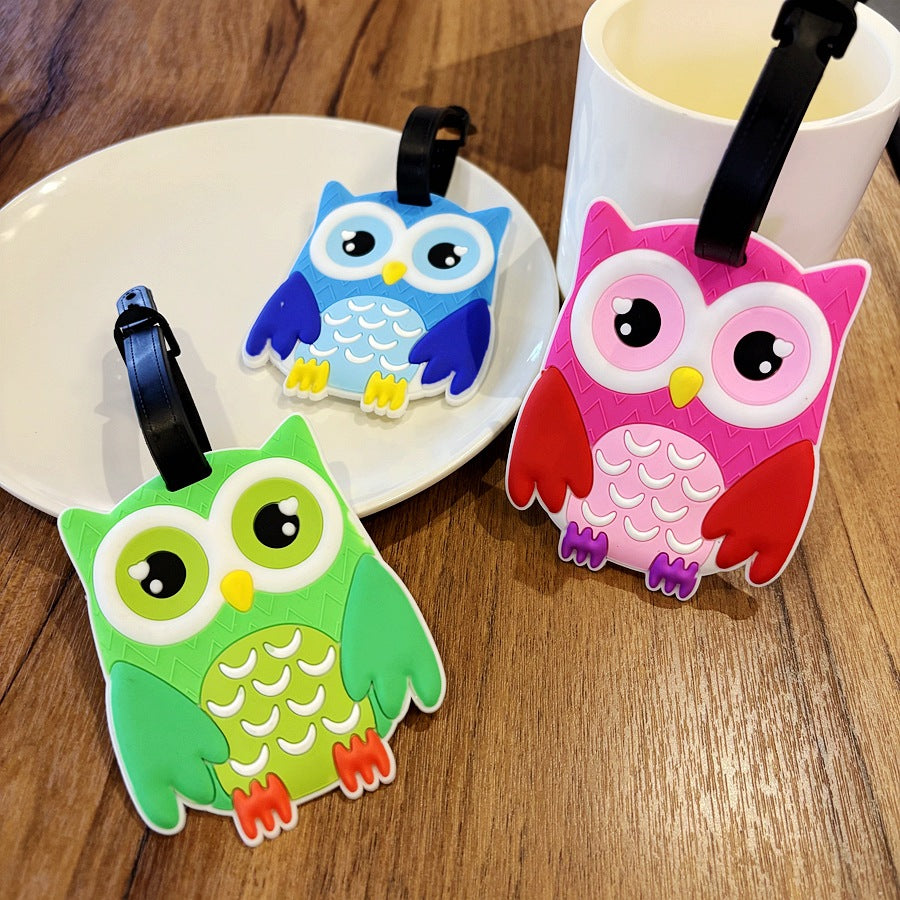 Owl-Shaped Travel Luggage Tag Bowlift