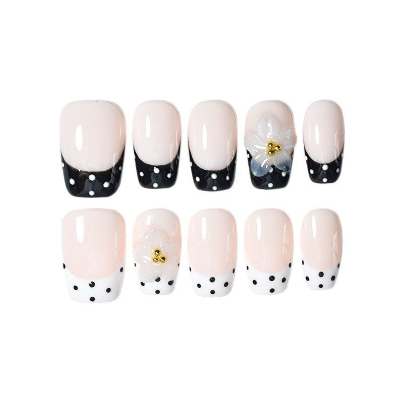 Elegant Floral Designer Nail Enhancements Bowlift