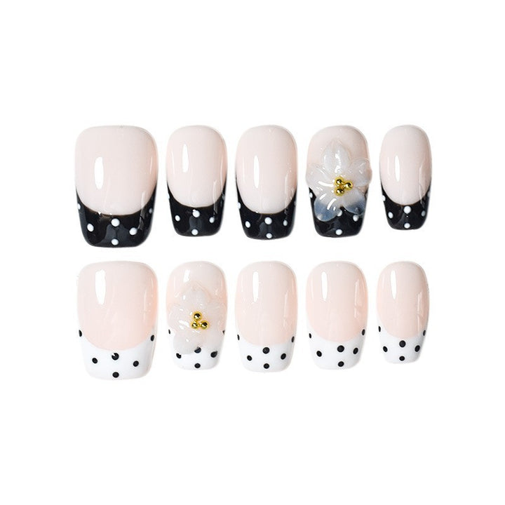 Elegant Floral Designer Nail Enhancements Bowlift