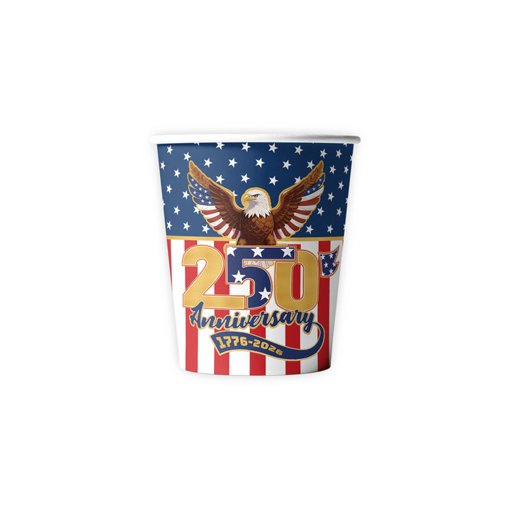 Unisex nan Patriotic Anniversary Disposable Tableware Party Kit with Stars Stripes Plates Cups Napkins Cutlery Banner Bowlift