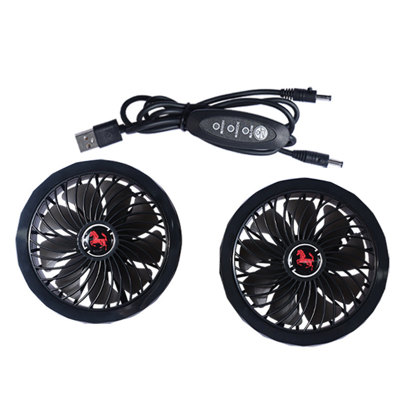 Unisex portable double USB cooling station with integrated power bank and USB charging adapter Bowlift