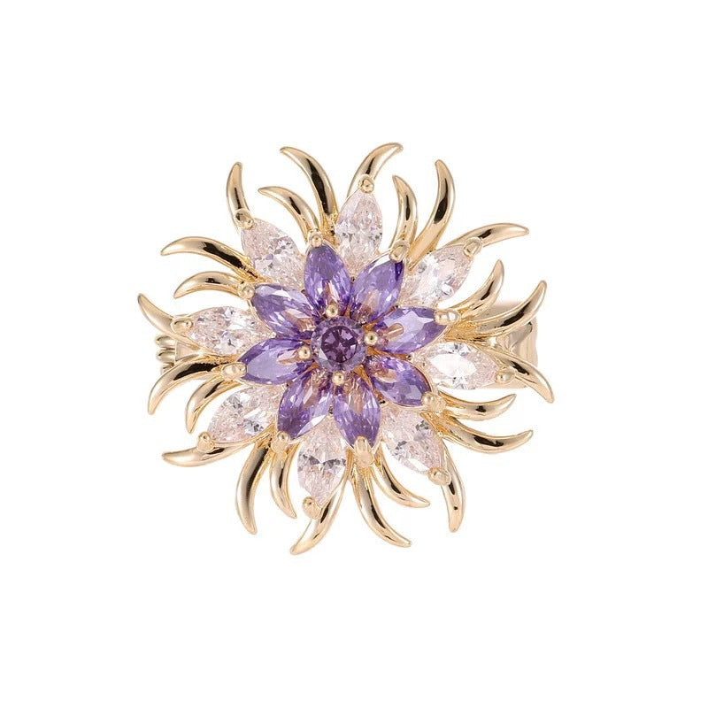 Elegant brooch with sparkling crystals Bowlift