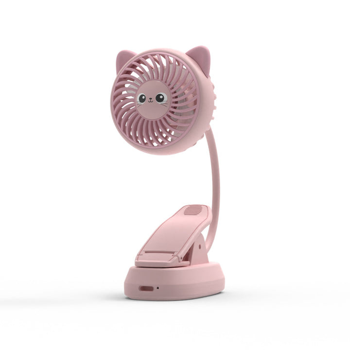 Unisex Portable Cute Table Fan with Clip Function Bowlift