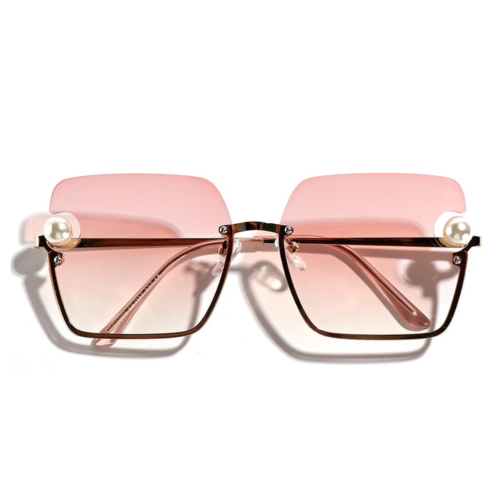 Women's square sunglasses with elegant transparent frame Bowlift